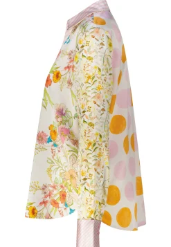 Damen Tunikabluse mit Seide