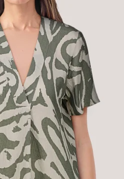 Damen Tunika-Bluse mit Viskose