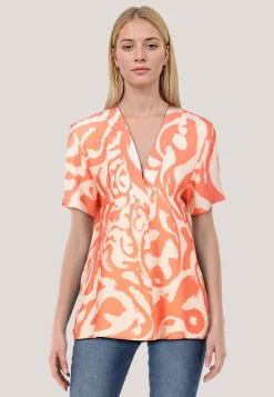 Damen Tunika-Bluse mit Viskose