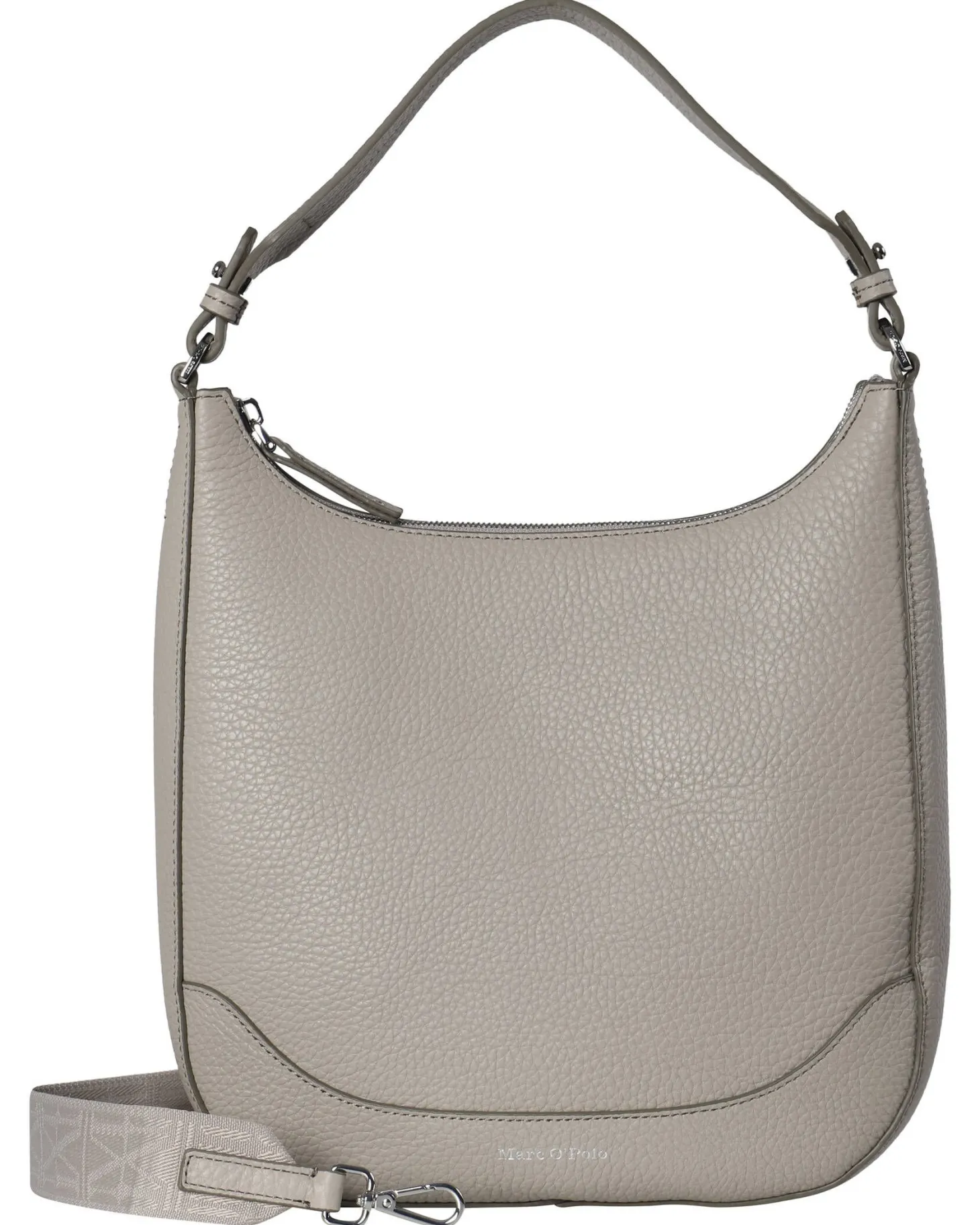 Damen Umhängetasche aus genarbtem Leder HOBO BAG M
