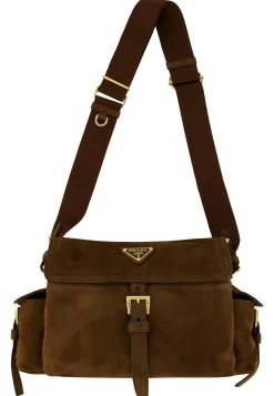 Damen Umhängetasche MULTIPOCKET SUEDE