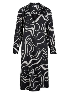 Damen Wickelkleid VIJULIE IDA L/S MID CALF