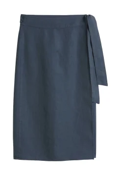 Damen Wickelrock aus Leinen