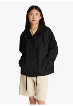 Damen Windjacke mit Kapuze Oversized Fit