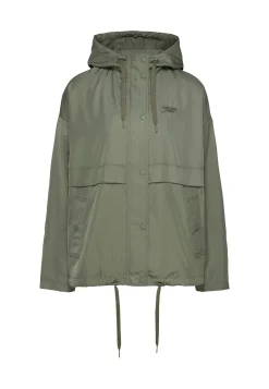 Damen Windjacke mit Kapuze Oversized Fit