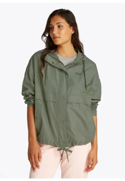 Damen Windjacke mit Kapuze Oversized Fit