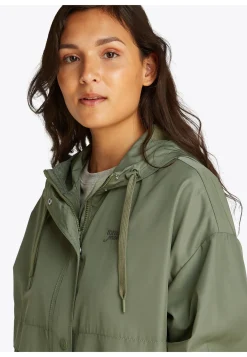 Damen Windjacke mit Kapuze Oversized Fit