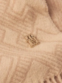 Damen Wollschal TH MONOGRAMM WOOL SCARF