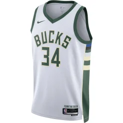 Herren Basketballtrikot NBA MILWAUKEE BUCKS GIANNIS ANTETOKOUNMPO G-SWINGMAN JERSEY ASSOCIATION 2022/23