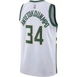 Herren Basketballtrikot NBA MILWAUKEE BUCKS GIANNIS ANTETOKOUNMPO G-SWINGMAN JERSEY ASSOCIATION 2022/23