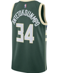 Herren Basketballtrikot NBA GIANNIS ANTETOKOUNMPO MILWAUKEE BUCKS ICON EDITION