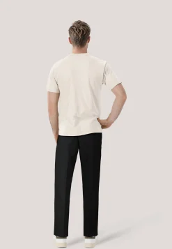 Herren Bundfaltenhose aus Seersucker THEODOR252 Slim Fit
