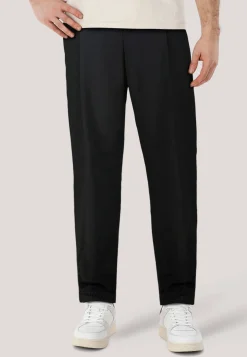 Herren Bundfaltenhose aus Seersucker THEODOR252 Slim Fit