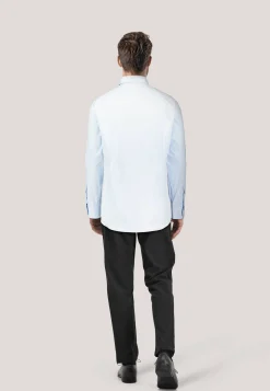 Herren Businesshemd Popeline mit Stretch L-HAYS Slim Fit