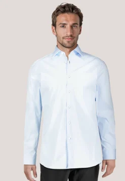 Herren Businesshemd Popeline mit Stretch L-HAYS Slim Fit