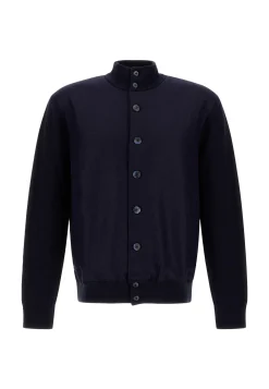 Herren Cardigan aus Baumwoll-Kaschmir-Mischung