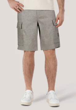 Herren Cargoshorts Leinen-Mix Relaxed Fit