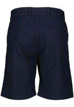 Herren Chinoshorts mit Leinen Tapered Fit