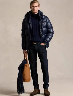 Herren Daunenjacke mit Kapuze