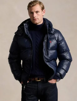 Herren Daunenjacke mit Kapuze