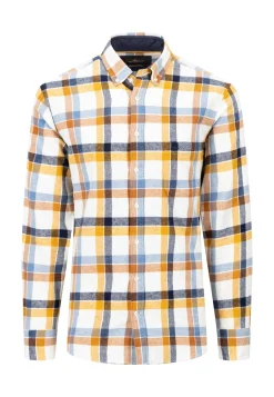 Herren Flanellhemd mit Kentkragen