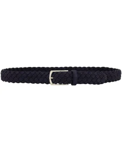 Herren Flechtgürtel aus Nubukleder