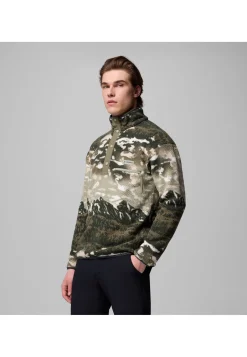 Herren Fleecepullover HELVETIA II PRINTED HALF SNAP FLEECE