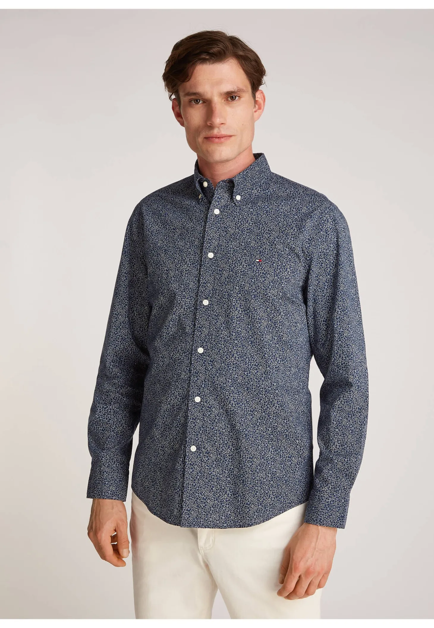 Herren Freizeithemd FLEX POPLIN FLORAL