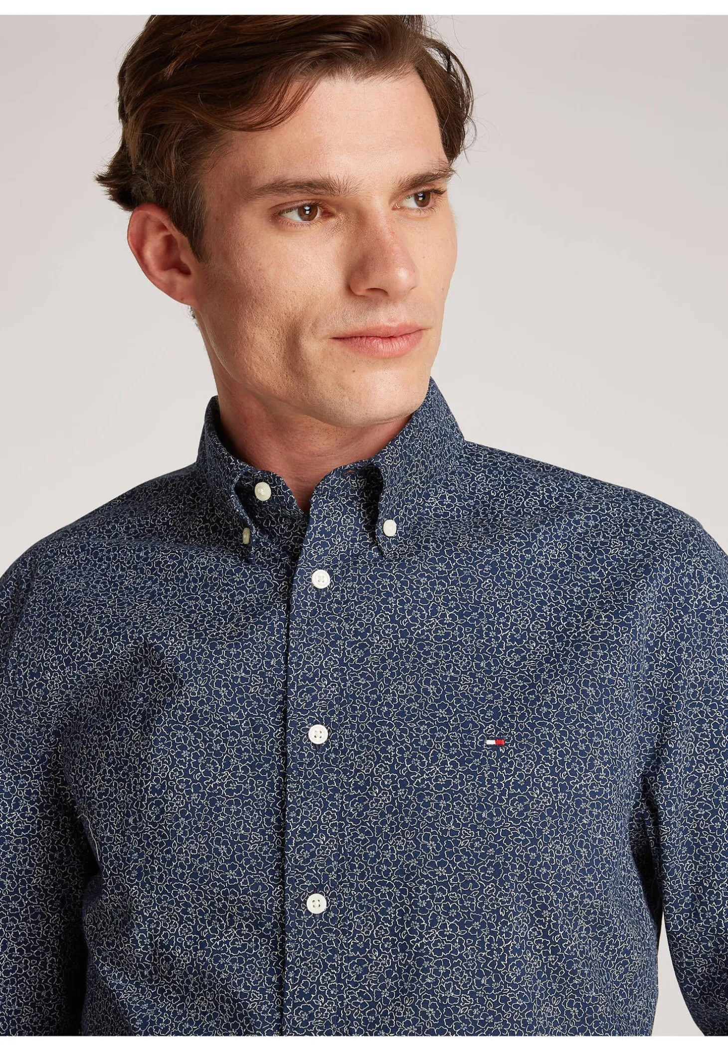 Herren Freizeithemd FLEX POPLIN FLORAL