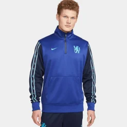 Herren Fußballsweatshirt CHELSEA FC MENS DRI-FIT 1/2 ZIP