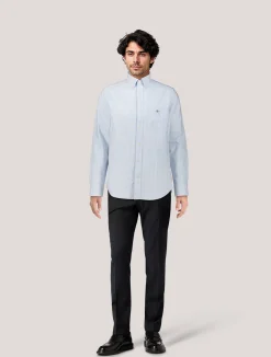 Herren Hemd aus Baumwolle OXFORD BANKER STRIPE Regular Fit