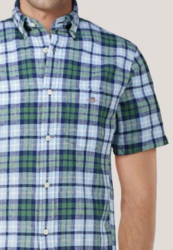 Herren Hemd aus Baumwolle und Leinen