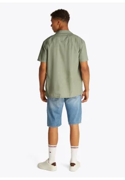 Herren Hemd aus Baumwolle und Leinen TJM LINEN BLEND CAMP Regular Fit