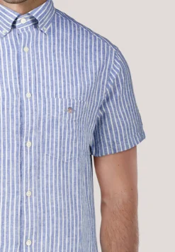 Herren Hemd aus Baumwolle und Leinen