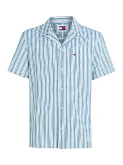 Herren Hemd aus Baumwoll-Leinenmix Regular Fit Kurzarm