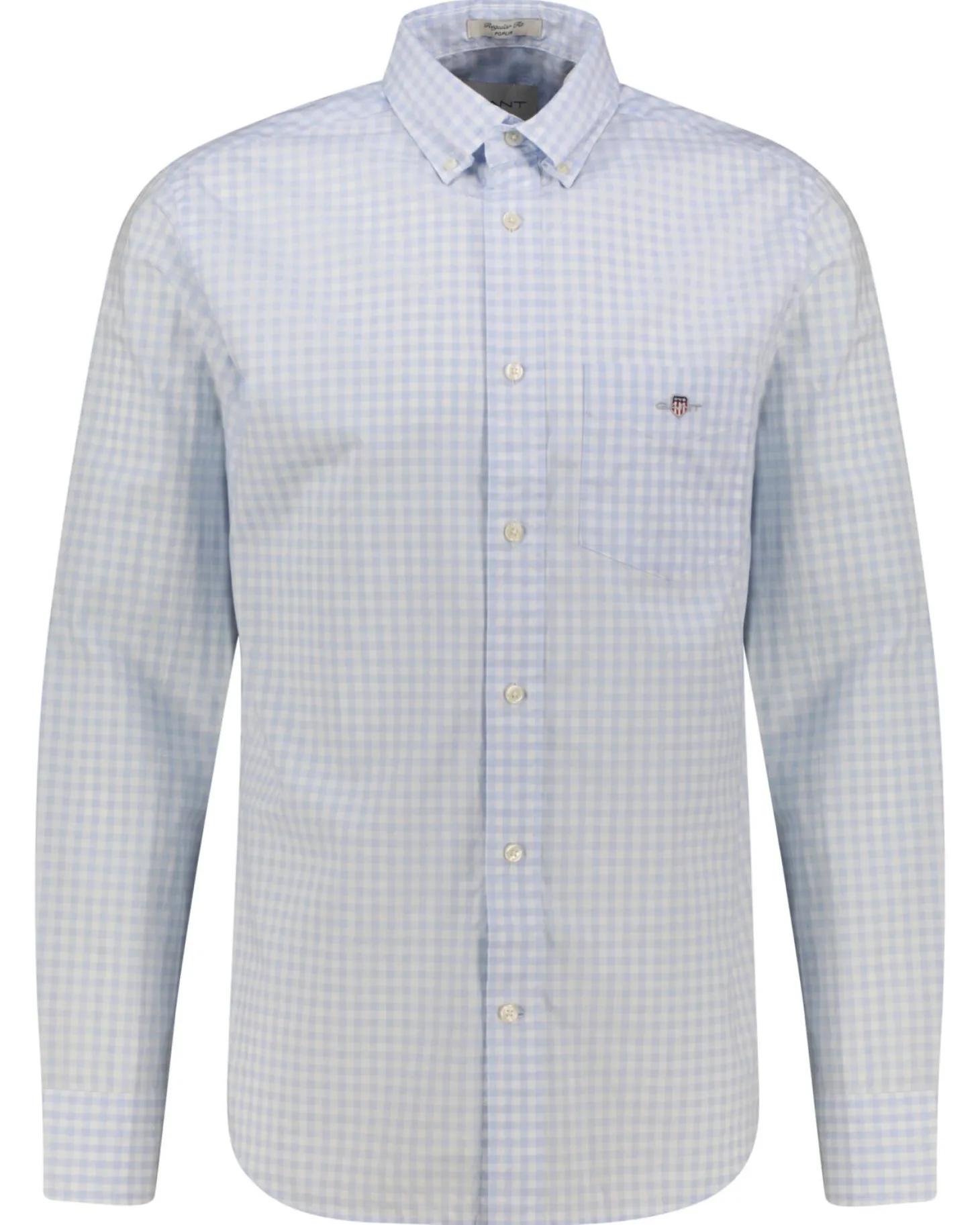 Herren Hemd aus Baumwoll-Popeline GINGHAM Regular Fit