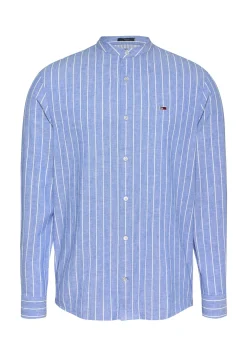 Herren Hemd aus Bio-Baumwolle und Leinen TJM LINEN MIX BND STP SHRT EXT