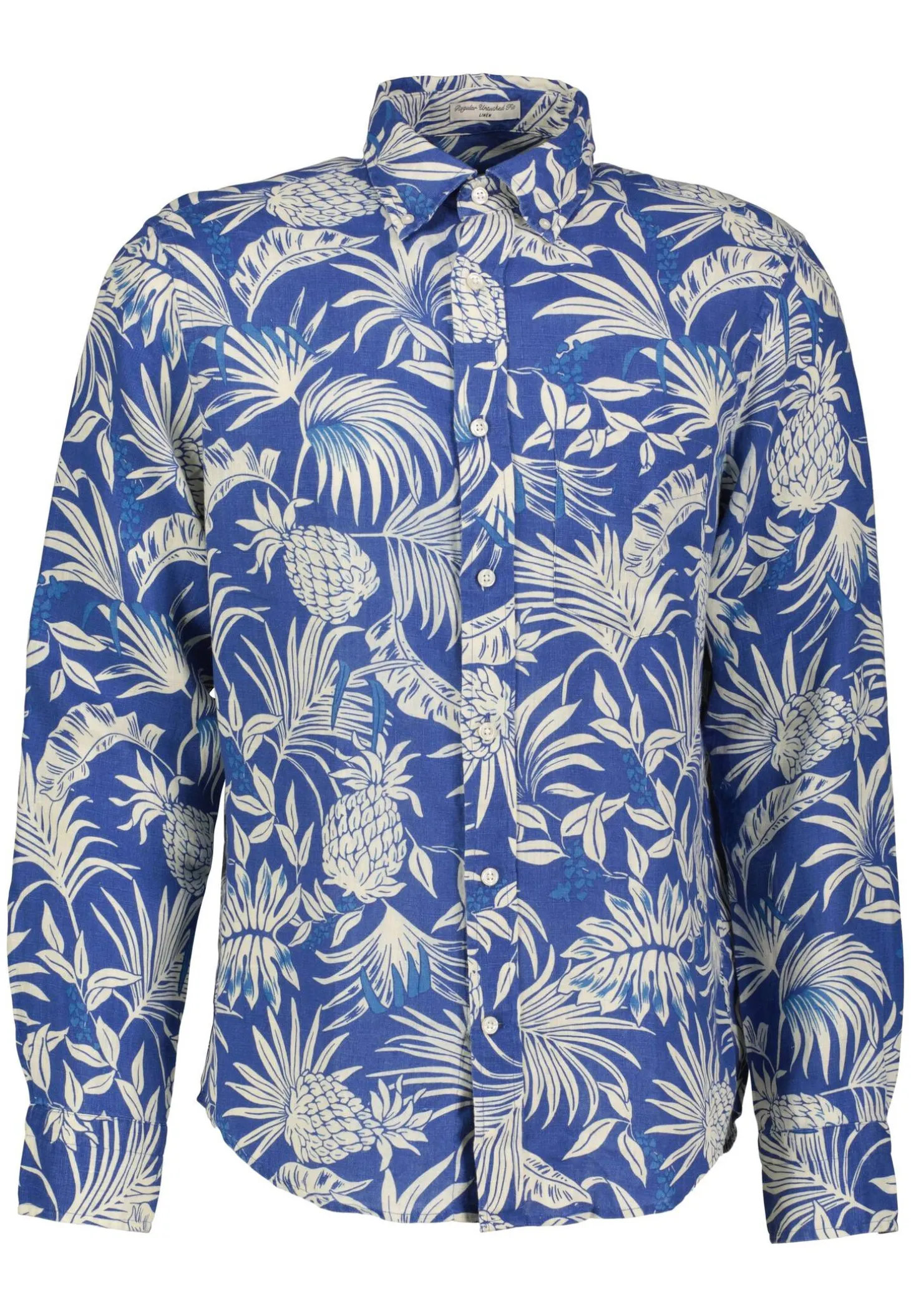 Herren Hemd aus Leinen Regular Untucked Fit