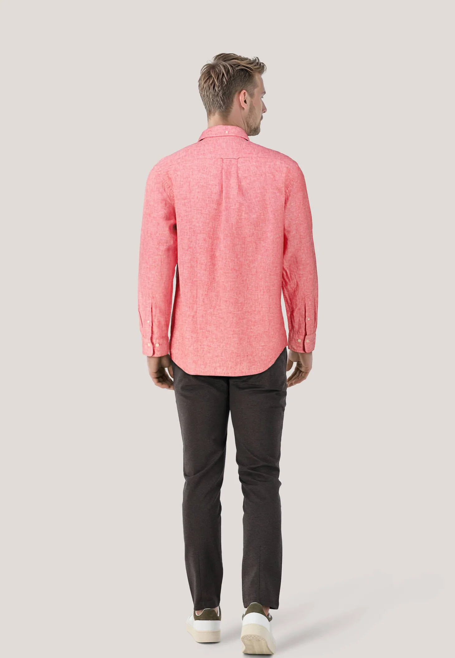 Herren Hemd mit Leinen COTTON LINEN SHIRT Regular Fit