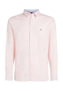 Herren Hemd mit Leinen LINEN BLEND SOLID RF SHIRT