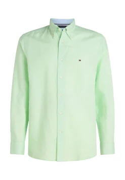 Herren Hemd mit Leinen LINEN BLEND SOLID RF SHIRT