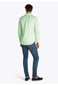 Herren Hemd mit Leinen LINEN BLEND SOLID RF SHIRT