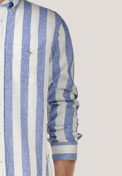 Herren Hemd mit Leinen Regular Fit