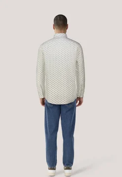 Herren Hemd mit Leinen VALERIO Modern Fit