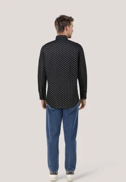 Herren Hemd mit Leinen VALERIO Modern Fit