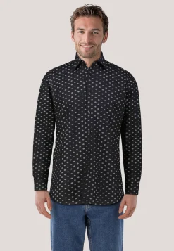 Herren Hemd mit Leinen VALERIO Modern Fit