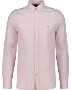 Herren Hemd NATURAL SOFT DOBBY Slim Fit Langarm