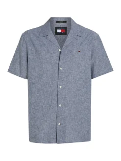 Herren Hemd TJM LINEN BLEND CAMP SHIRT Kurzarm