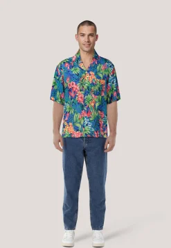 Herren Hemd TROPICAL PRINT SHIRT Relaxed Fit