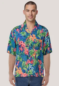 Herren Hemd TROPICAL PRINT SHIRT Relaxed Fit